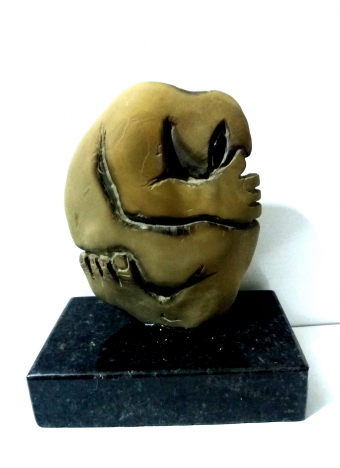 A Creature forms from a Rock-Stone-5x2x5''-2019