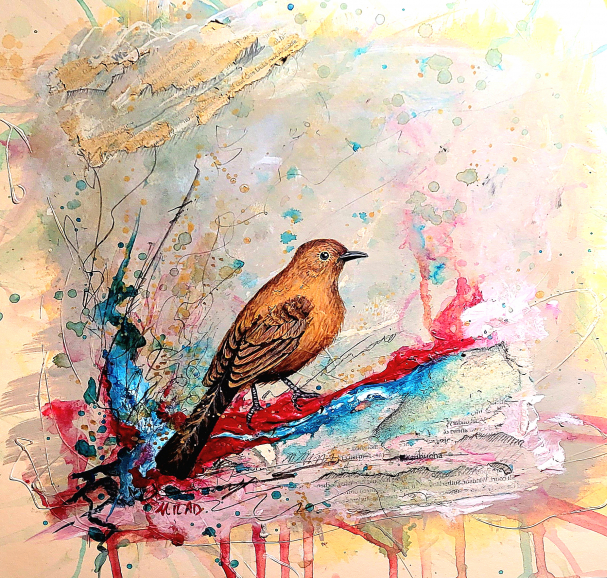 The Bird-Acrylic-10x10''-2024