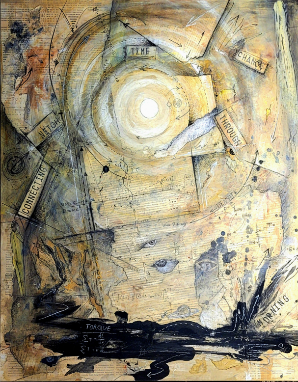 Whispers From Within-Mixed Media-18x25''-2024