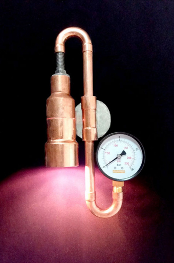 Copper Pipe with Gauge