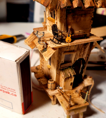 Life's House-Miniatre Model,Wood-1x1x5''-2024 (2)
