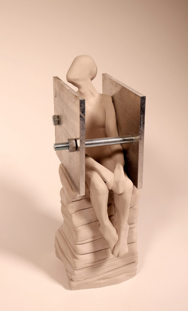 Migration -Ceramic & Metal-5x5x14''-2022